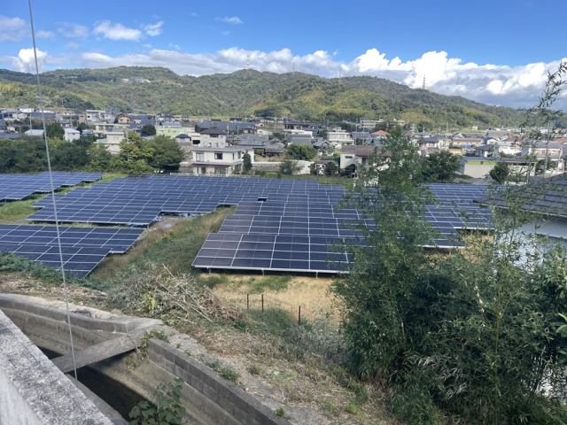 和歌山県条例認定による太陽光発電完成写真